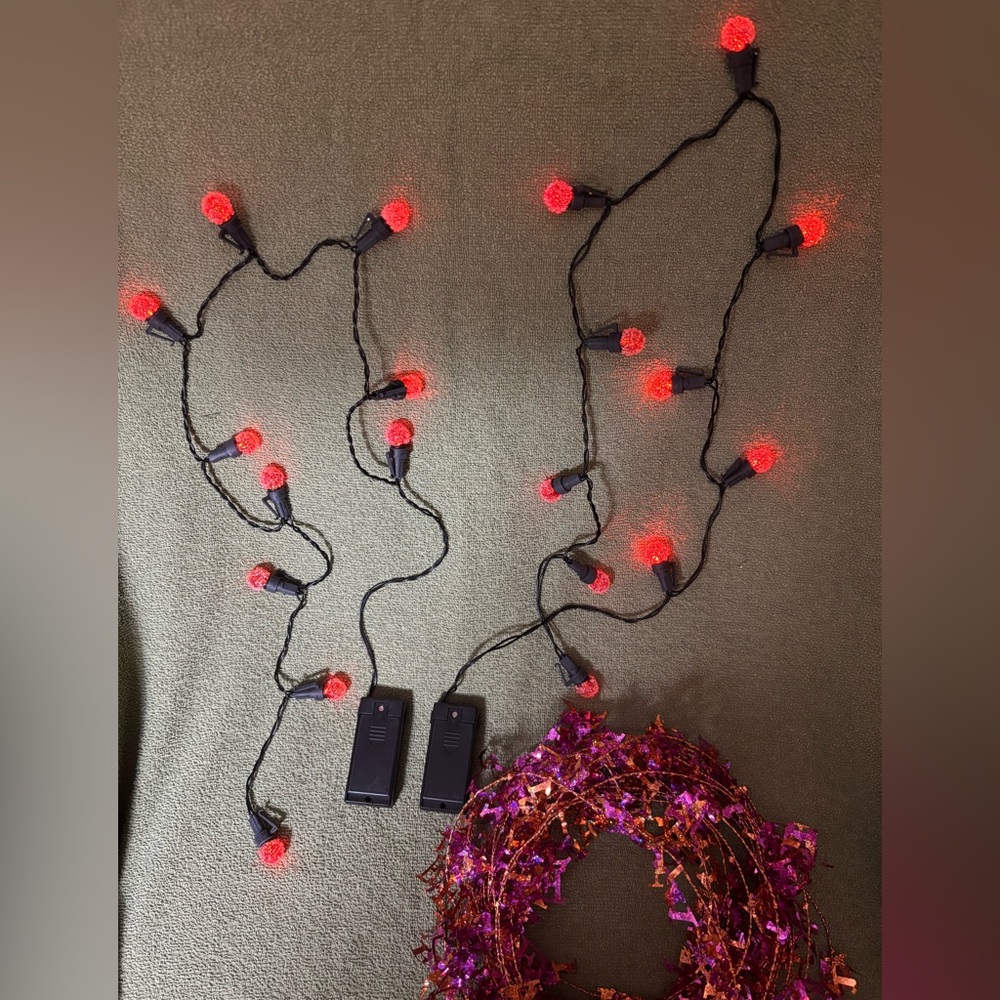 Halloween bundle 2 light strings 1 garland